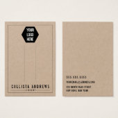 Papier Kraft Ajouter Votre Logo Carte D'Affichage  (Devant & derrière)