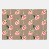 Papier Kraft Aquarelle Flamants roses roses Maman (Devant)