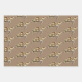 Papier Kraft Aquarelle Tortue de mer et poisson (Devant)