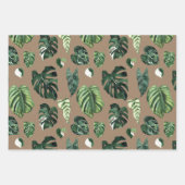 Papier Kraft Aquarelle Tropical Feuille de palme v (Devant)