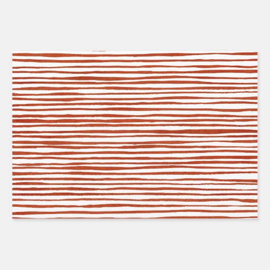 Papier Kraft blanc "Joyeux Noël" et rayures (Devant)