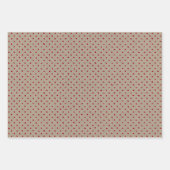 Papier Kraft Brun et Rouge Faux Avec Motifs Multip (Devant 3)