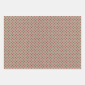 Papier Kraft Brun et Rouge Faux Avec Motifs Multip (Devant)