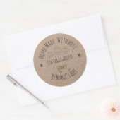 Papier Kraft | Étiquette de pot de miel (Enveloppe)
