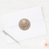 Papier Kraft Fait Maison | Étiquette de Conservati (Enveloppe)