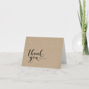 Papier Kraft Faux Clair Style Simple Merci 2