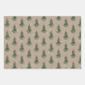 Papier Kraft Hiver ÉpinetteArbres à neige (Devant 2)