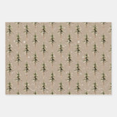 Papier Kraft Hiver ÉpinetteArbres à neige (Devant)