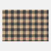 Papier Kraft Rustique | Cerf à Plaid de Noël (Devant)
