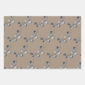 Papier kraft rustique Eucalyptus Spriges gris arge (Devant 2)