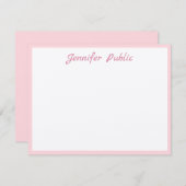 Papier Kraft Script manuscrit Élégant Modèle (Devant / Derrière)