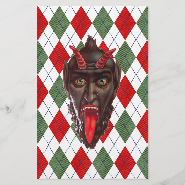 Papier krampus de Noël (Devant)