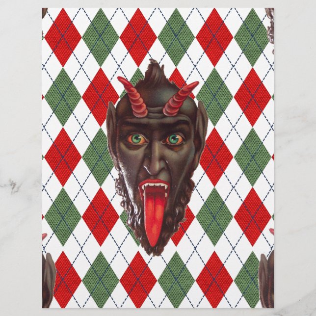 Papier krampus de Noël (Devant)