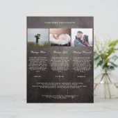 Papier Kundenspezifisch Black Foto Preisliste (Debout devant)