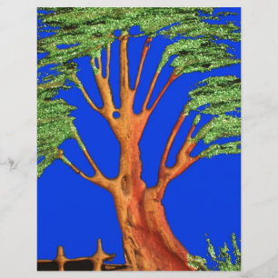 Papier La beauté de l'Acacia d'Afrique : Sérénité du Sere