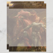 Papier La Belle Dame sans Merci par Sir Frank Dicksee (Devant / Derrière)