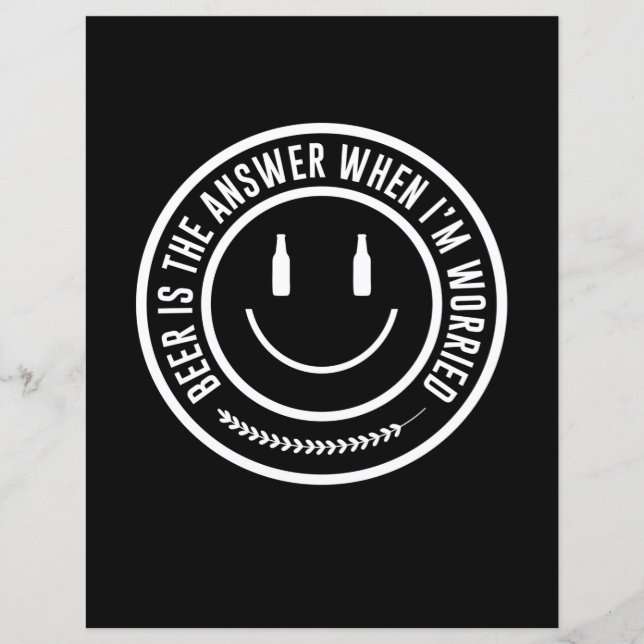 Papier La Bière Est La Réponse (Devant)