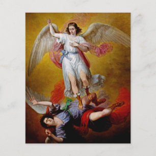 Papier La chute de Lucifer par Antonio Maria Esquivel