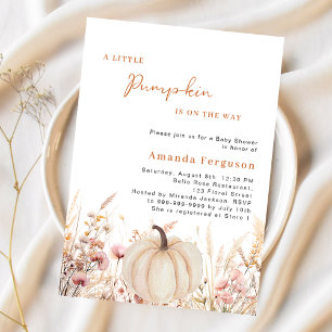 Papier La citrouille sur la voie du Baby shower budgétair