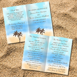 Papier La Collection de Mariage sur la Plage à l'Aquarell