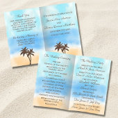 Papier La Collection de Mariage sur la Plage à l'Aquarell
