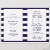 Papier La collection de Mariages à rayures de la marine m (Dos)