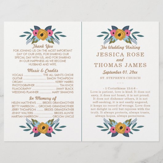 Papier La collection de Mariages blancs à couronne de fle (Devant)