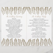 Papier La collection de Mariages Monochrome Fern Woodland (Dos)