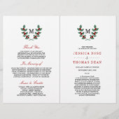 Papier La collection de Mariages Monogram Berry Bush (Devant)