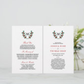 Papier La collection de Mariages Monogram Berry Bush (Debout devant)