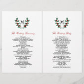 Papier La collection de Mariages Monogram Berry Bush (Dos)