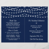 Papier La Collection Mariage Bleu Marine Lights (Devant)