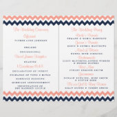 Papier La collection Mariage moderne Chevron - Rose & Nav (Dos)