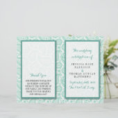 Papier La collection Mariage moderne Paisley - Vert (Debout devant)