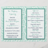 Papier La collection Mariage moderne Paisley - Vert (Dos)