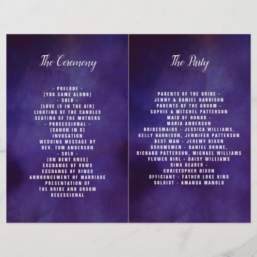 Papier La Collection Mariage Romance In Bloom (Dos)