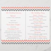 Papier La collection moderne de Mariages Chevron - rose e (Dos)