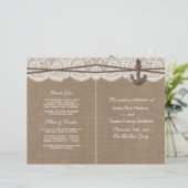 Papier La collection Rustique de Mariages d'Ancres nautiq (Debout devant)