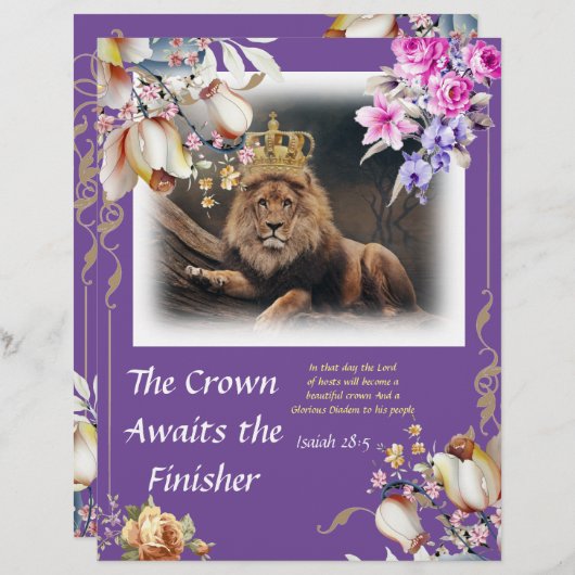 Papier La Couronne attend le Finisseur fixe (Devant / Derrière)