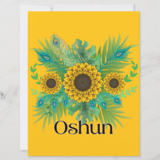 Papier La déesse d'Oshun Tournesols