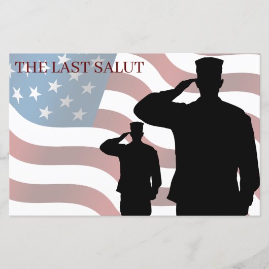 PAPIER LA DERNIÈRE SALUT (Devant)