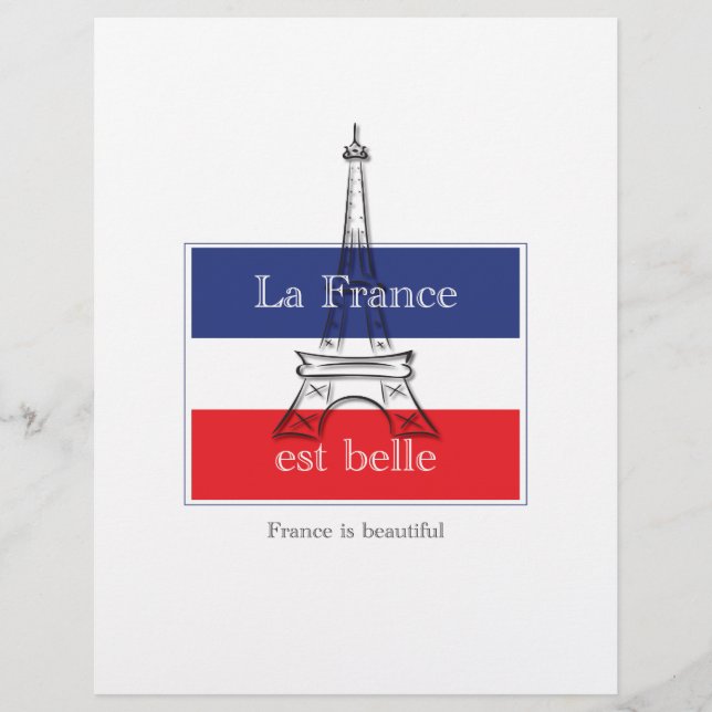 Papier La France est belle (Devant)