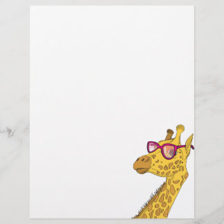 Papier La girafe Hipster