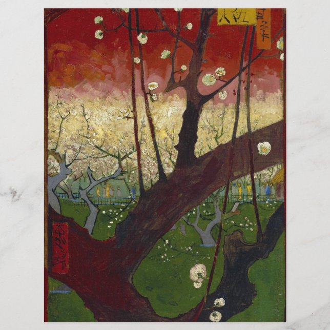 Papier La japonaise de Van Gogh après Hiroshige (Devant)