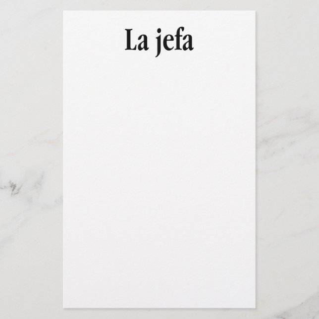 Papier La jefa (Devant)