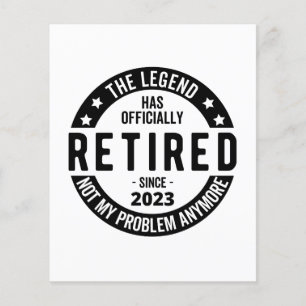 Papier La Légende A Officiellement Retraité, Retraité 202