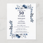 Papier La Marine Accueille À 50 Ans D'Invitation (Devant)