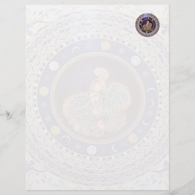 Papier La mosaïque d'Athéna dans les Musées du Vatican (Devant)