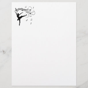 Papier La Musique suit Ballerina