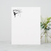 Papier La Musique suit Ballerina (Debout devant)